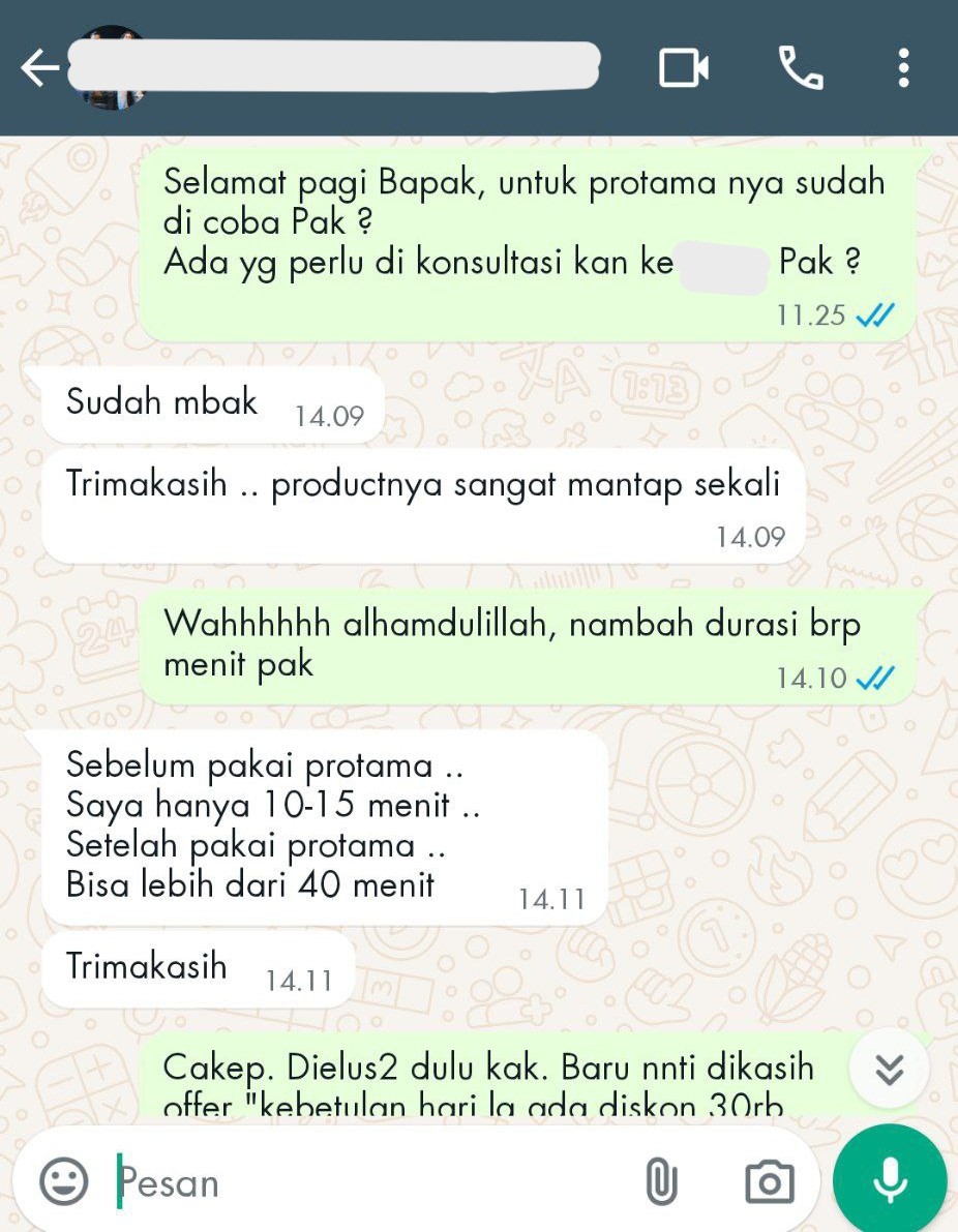 TESTI PROTAMA MANTAP DURASI NAMBAH 40 MENIT