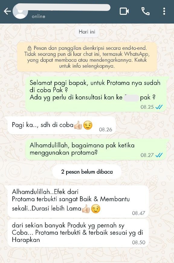 TESTI PROTAMA TERBAIK DAN TERBUKTI SESUAI IKLAN, DURASI TAMBAH LAMA